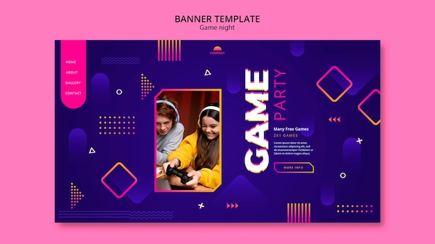 Game Night Template Design – Free PSD Download