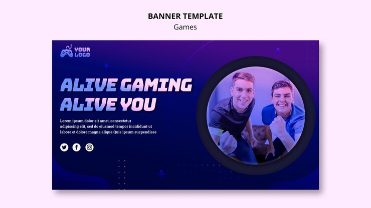 Free PSD game spot banner template