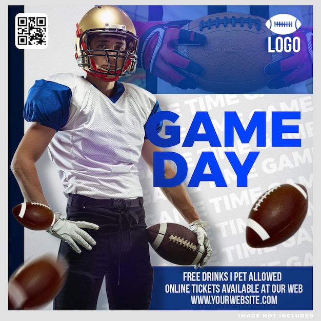 Game time social media post design