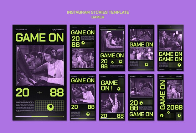 Gaming event instagram stories collection