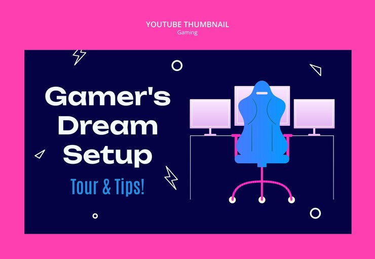 Free PSD gaming template design