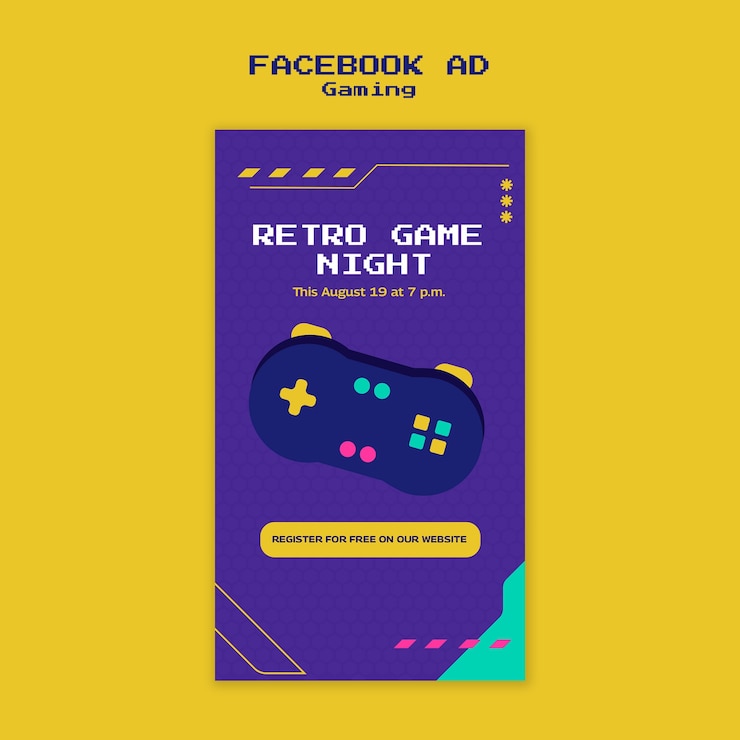 Free PSD gaming template design