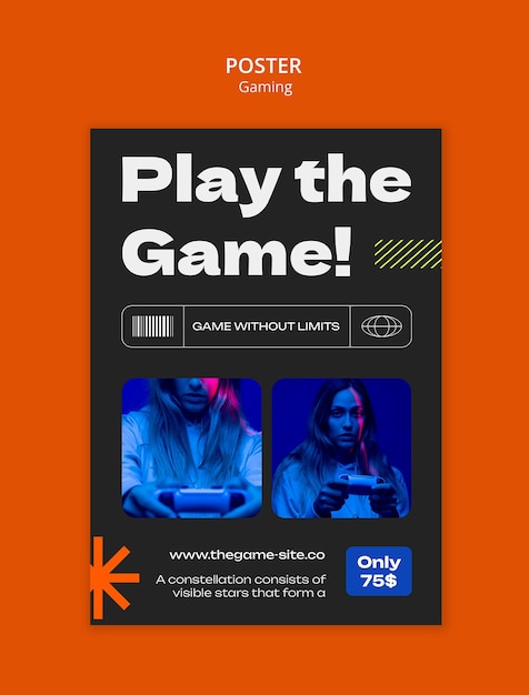 gaming template design