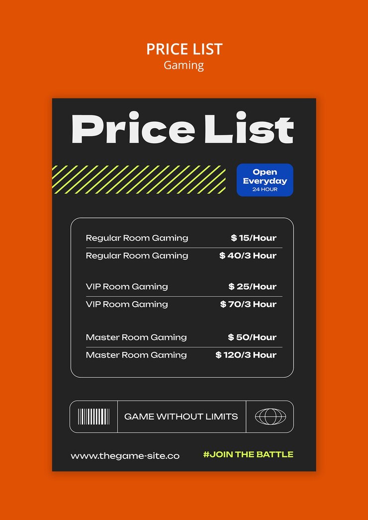 Free PSD gaming template design