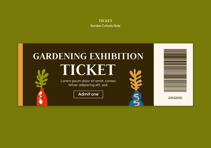 Free PSD garden cutouts style template design