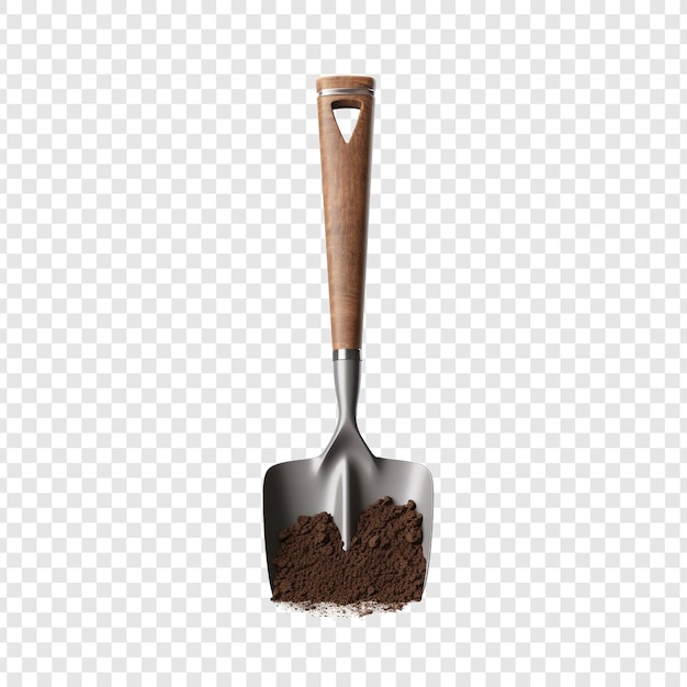 Garden trowel isolated on transparent background