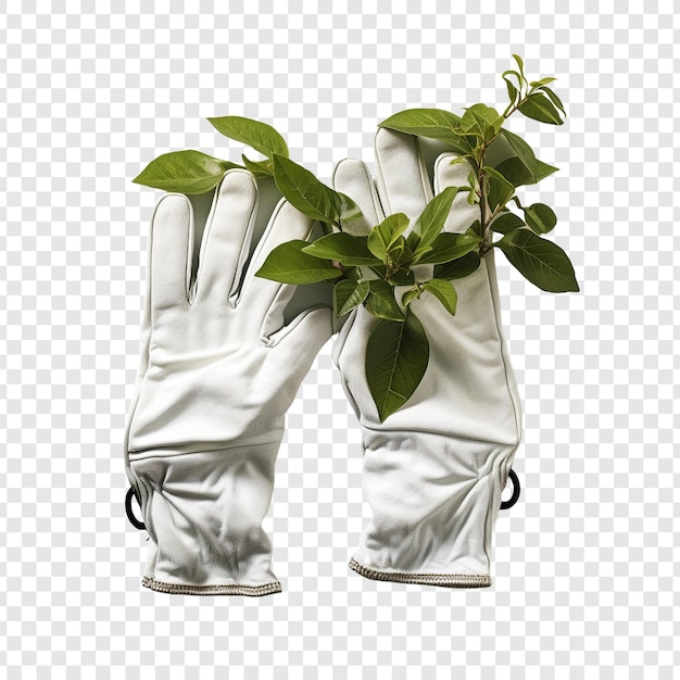 Free PSD gardening gloves isolated on transparent background