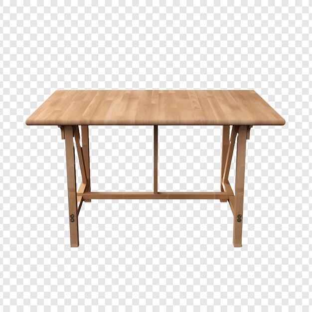 PSD gratuito tavolo gateleg isolato su sfondo trasparente