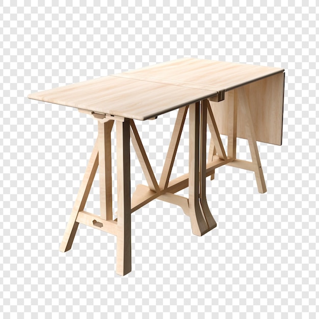 Gateleg table isolated on transparent background