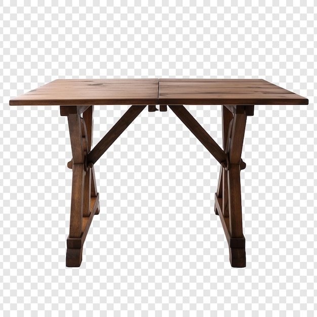 Free PSD gateleg table isolated on transparent background