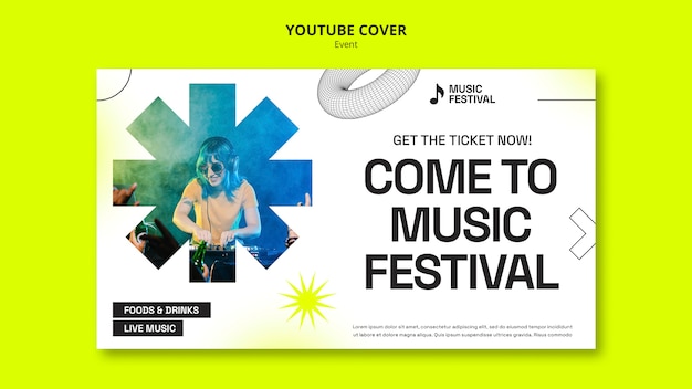 Copertina youtube dell'evento musicale geometrico