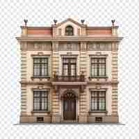 Free PSD georgian house isolated on transparent background