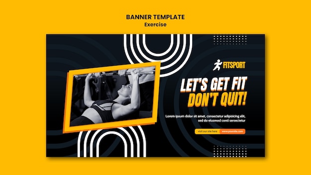 Get fit  banner template