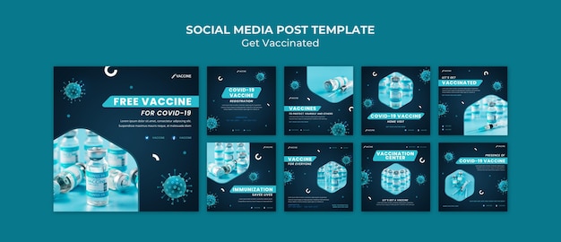 Ottieni post sui social media vaccinati