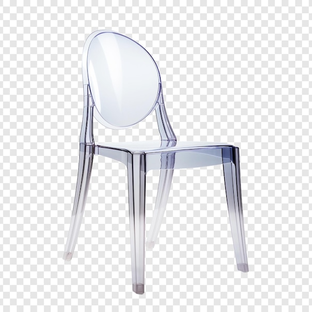 투명한 배경에 고립된 유령 의자