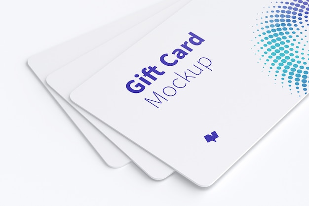 Gift card mockup