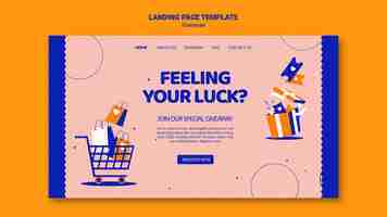 Free PSD giveaway landing page template design