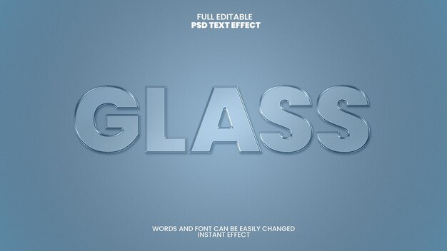 Glass Text Effect