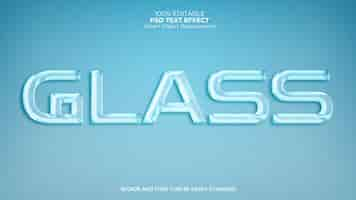 Free PSD glass text effect