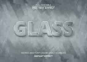 Free PSD glass text effect