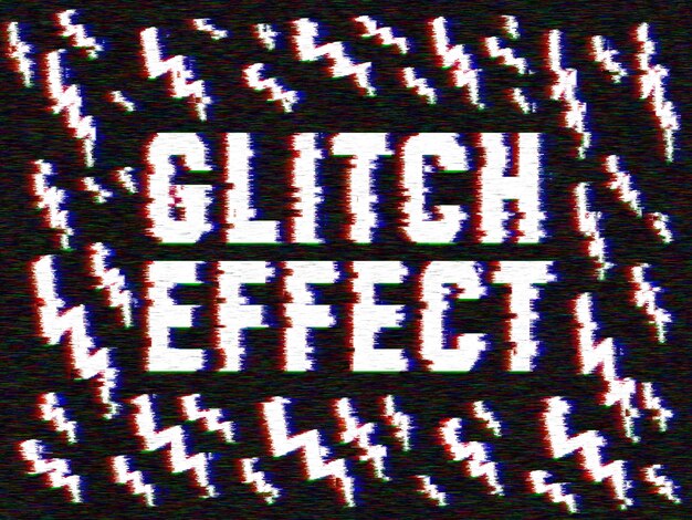 Glitch effect to your images