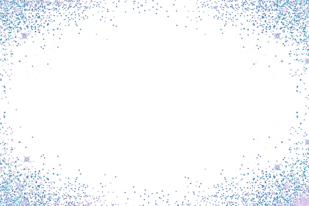 Glitter border isolated