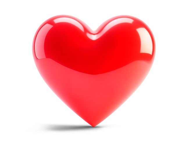 glowing 3d heart