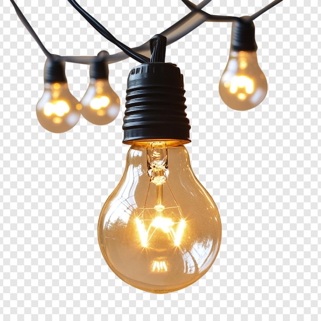 glowing string lights illuminating ambiance