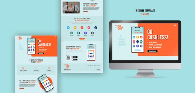 Go cashless website template