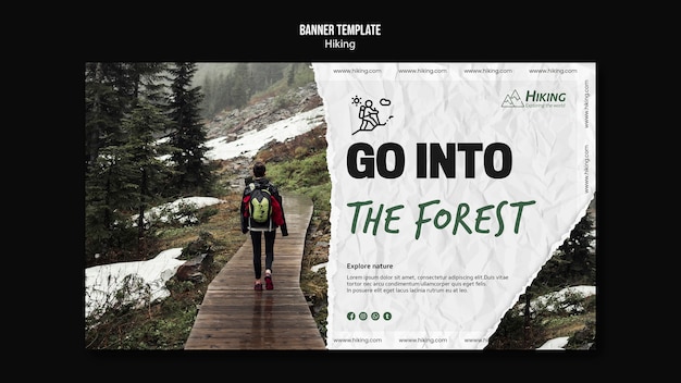 Go into the forrest banner template