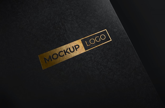 Download Free Gold Foil Logo Mockup With Black Paper Background Premium Psd File Use our free logo maker to create a logo and build your brand. Put your logo on business cards, promotional products, or your website for brand visibility.