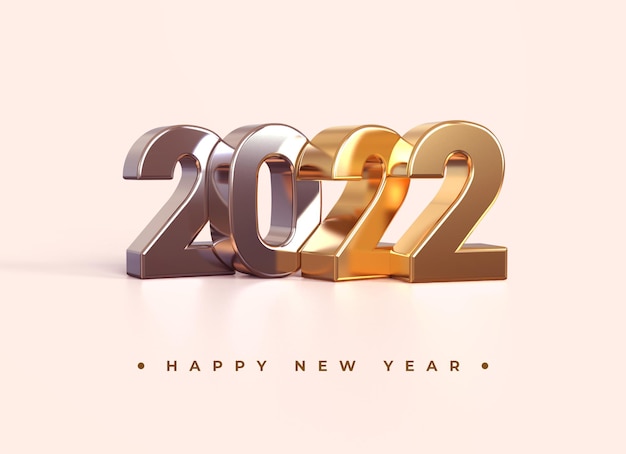 Gold silver 2021 new year 3d rendering isolated on transparent background