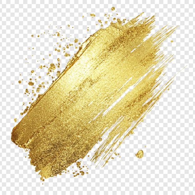 Free PSD golden abstract brush stroke texture background
