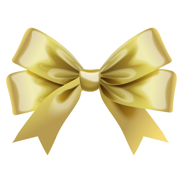 Golden bow illustration