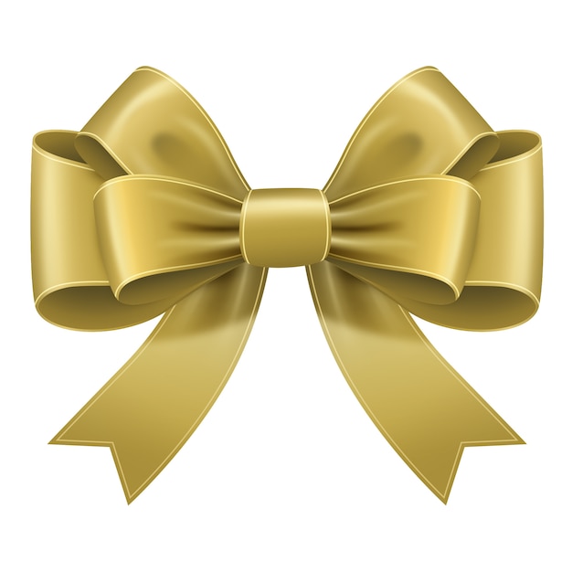 Golden bow illustration