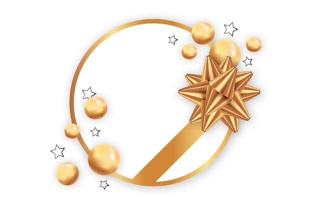 Golden celebration design elements