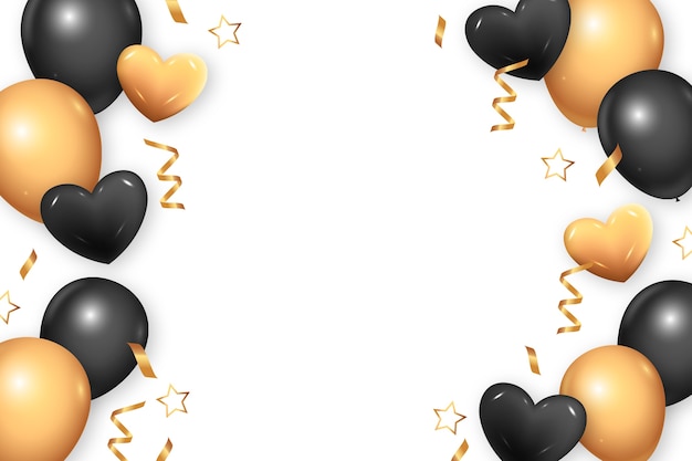 Golden celebration design elements