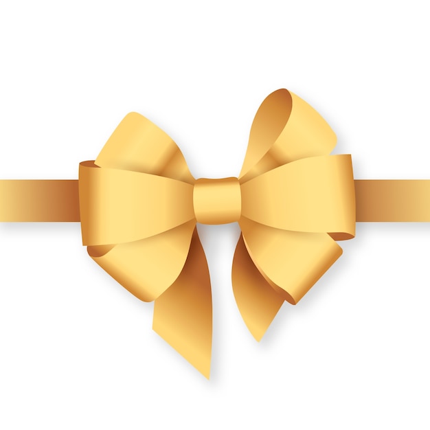 Set Different Gold Bows Made Fabric Stock Vector (Royalty Free) 1473329297