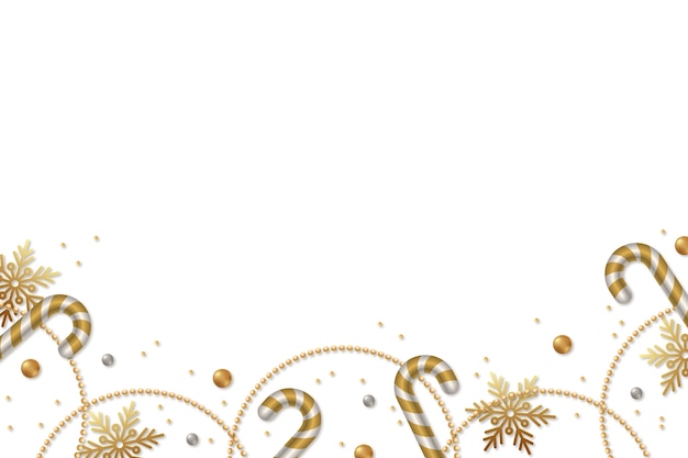 golden christmas border with ornaments