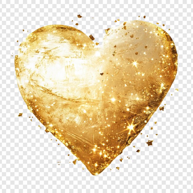 golden heart a luxurious symbol of love and affection