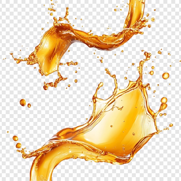 Динамическое абстрактное искусство Golden Liquid Splash