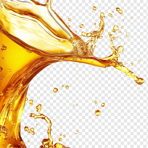Golden Liquid Splash Dynamic Abstract Photography