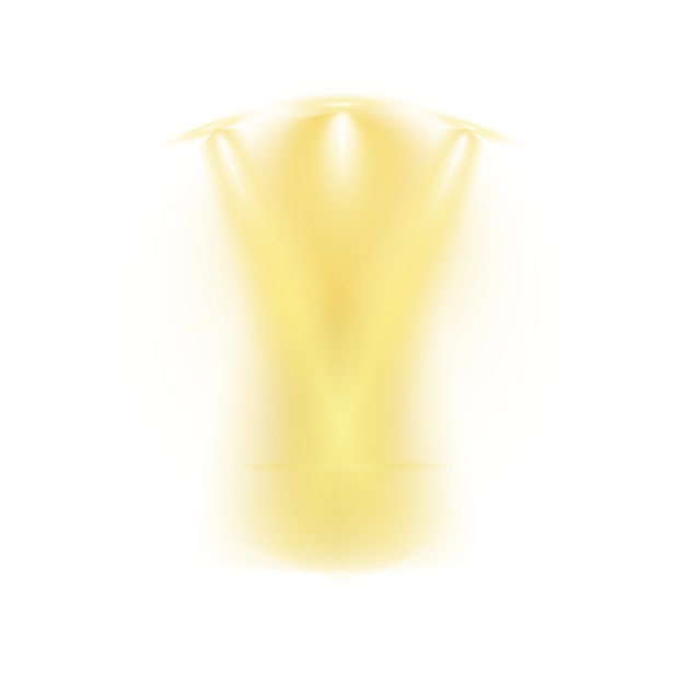 Golden ray of light effect