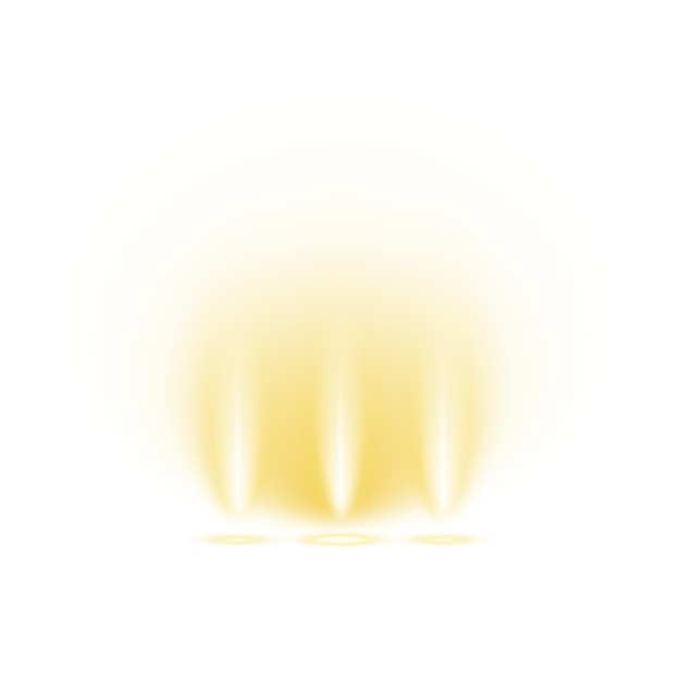 Free PSD golden ray of light effect