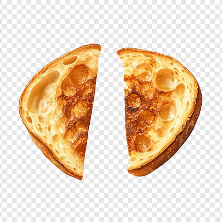 無料PSD 金色 の トースト の パン の スライス は 料理 の 喜び