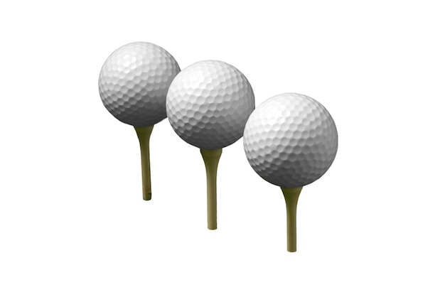 Free PSD golf items isolated