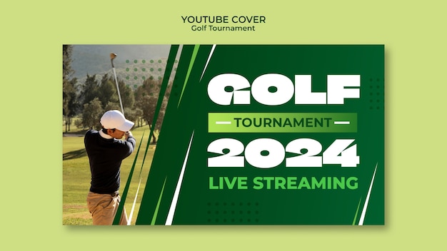 Free PSD golf tournament template design