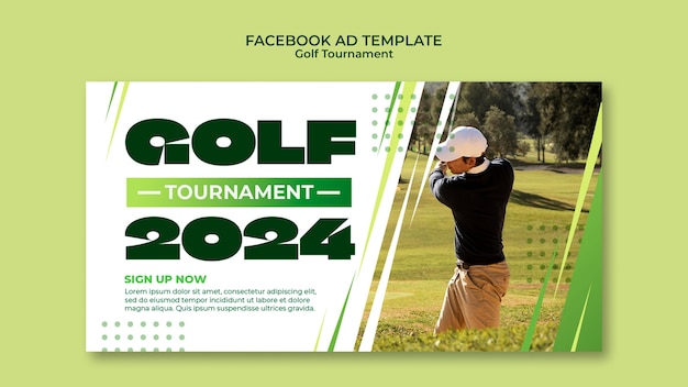 PSD gratuito progettazione del modello del torneo di golf