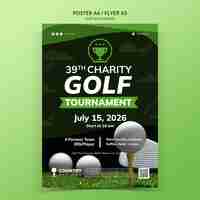 Free PSD golf tournament template design