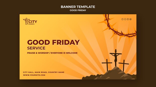 Good friday banner template